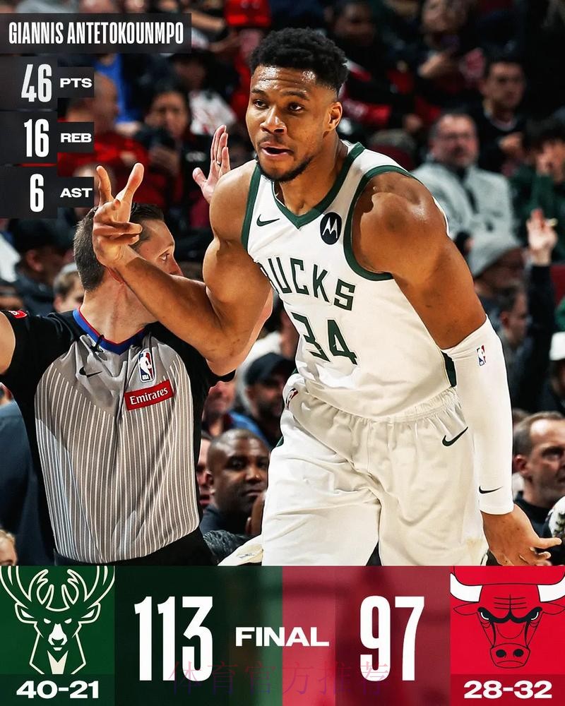 StatMuse：字母哥是雄鹿队史第一位入选10次全明星的球员